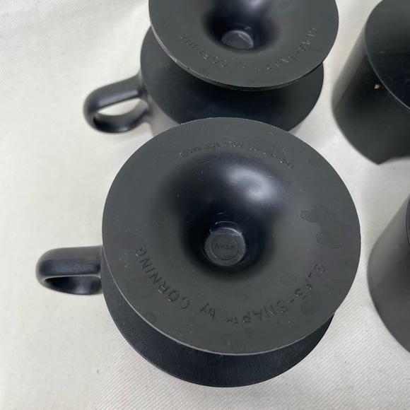 Vintage Corning glas snap glass holders set of 4 - Picture 3 of 6